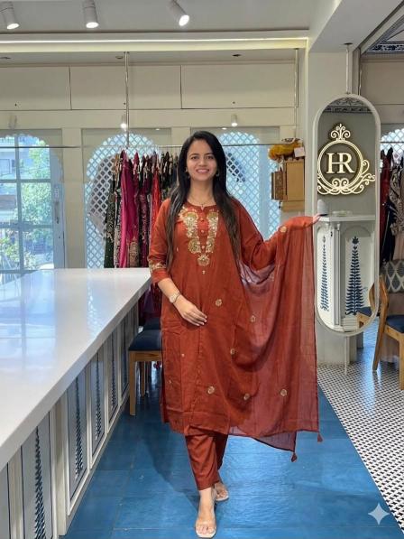 Jaipuri cotton 3pcs wholesale kurti pant set